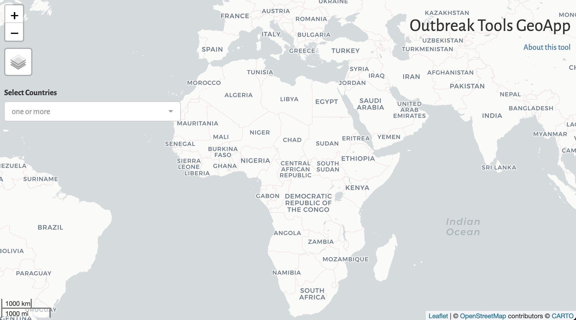 Outbreak Tools GeoApp